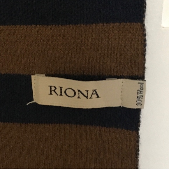 RIONA Men's Winter Cashmere Feel Australian Wool Soft Warm Knitted Scarf - Picture 5 of 8